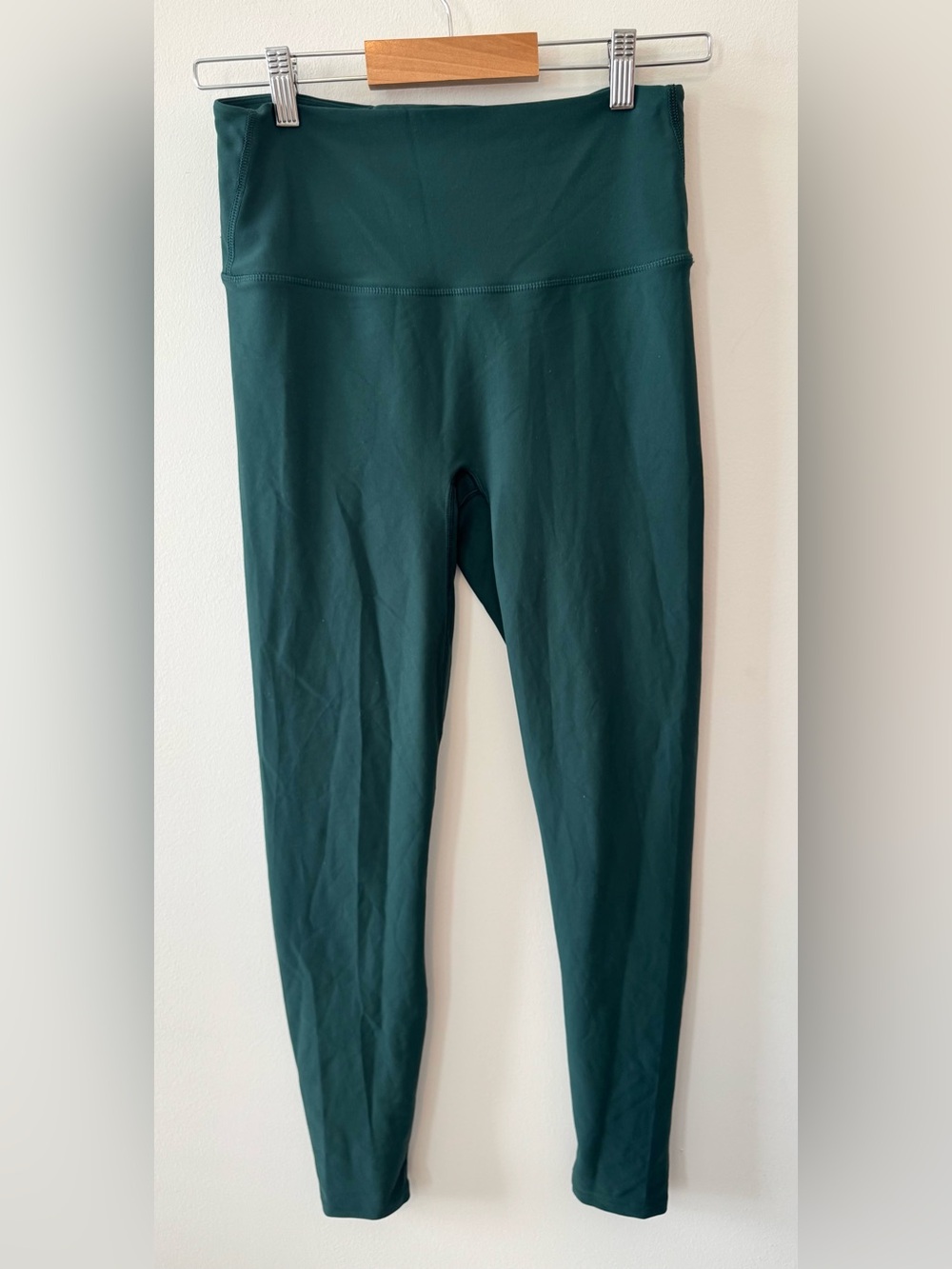 SPANX Women’s High Rise Leggings Large Dark Green Full Length Activewear